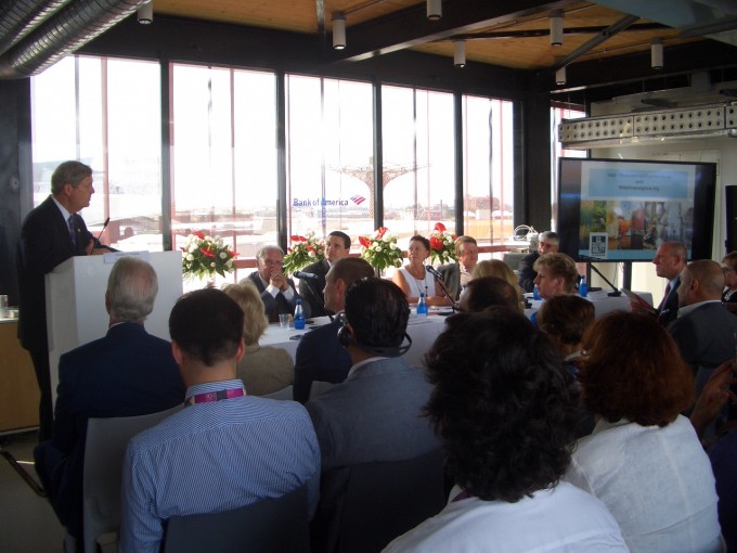 US Sectretary of Agriculture Thomas J. Vilsack and the USSA panel. EXPO MIlano July 3, 2015