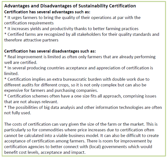 Sustainability Certification